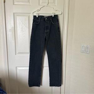 Agolde 90's Pinch Waist in Black Tea